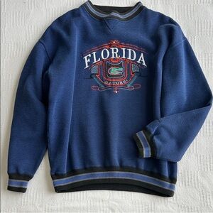 Vintage style Florida Gators embroidered Navy Blue Sweater 
size Medium